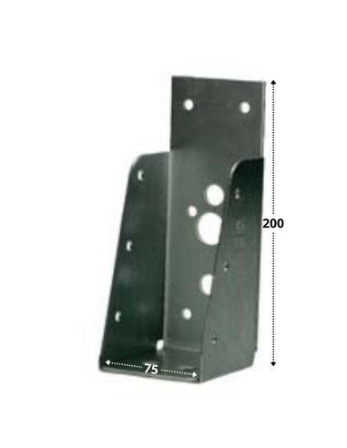 Suporte de montagem FEIXE sem LÁBIO sendzimir 75X200
