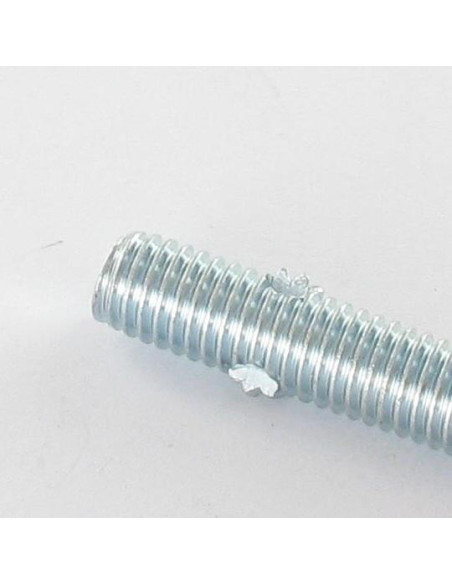 Perno Aço zinco branco M8X40 com 2 esporas - Parafuso Express