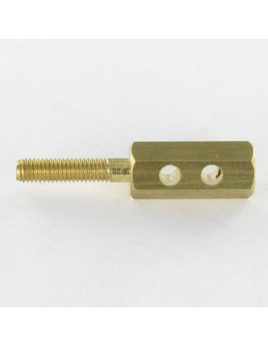 TERMINAL CONTATO hexagonal 10X46 roscado sobre M5 TB3.50 Bronze