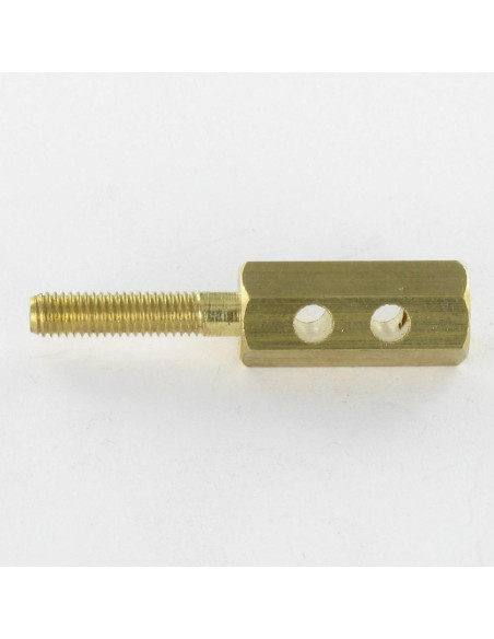 TERMINAL CONTATO hexagonal 10X46 roscado sobre M5 TB3.50 Bronze