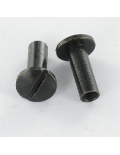 Porca rebitar cabeça panela sulcada M4X12 5X14 Aço zinco preto