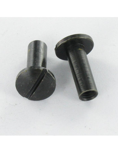 Porca rebitar cabeça panela sulcada M4X12 5X14 Aço zinco preto