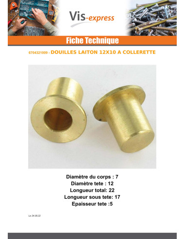 TOMADAS Bronze 12X10 con colar - Parafuso Express