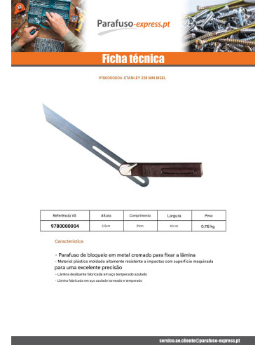 Falsa Curva STANLEY 228 MM - Parafuso Express
