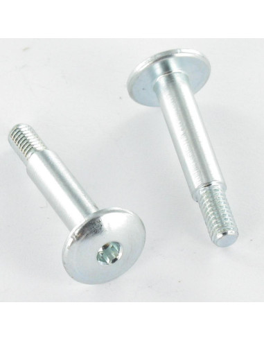Parafuso de metais ombro cabeça plana hexagonal oco M4/8 5X27 Aço zinco branco
