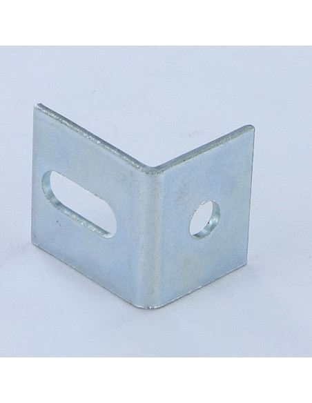 Curva ajuste 21,5 x 17,5 x 20 2 orifícios Aço zinco branco