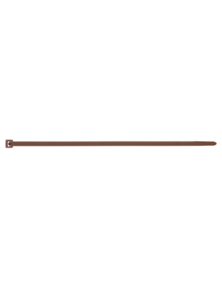 Abraçadeira de aperto em aço inoxidável Nylon castanho 4,8X290