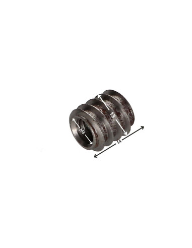 Inserto não ranhurada Aço bruto M8 passo de rosca de 150 13X14