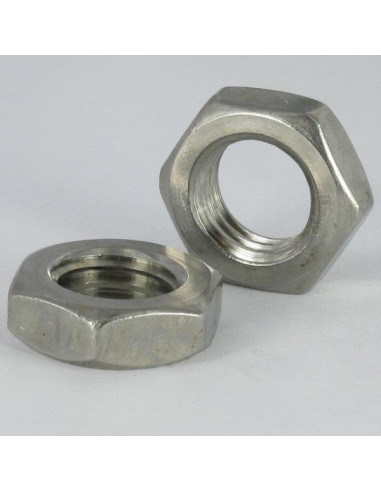 Porca hexagonal baixa hm/contraporca M5 espessura 2,5 Bronze niquelado