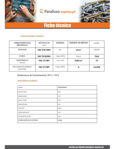 Rondela Borracha Preto 8X30X3 - Parafuso Express