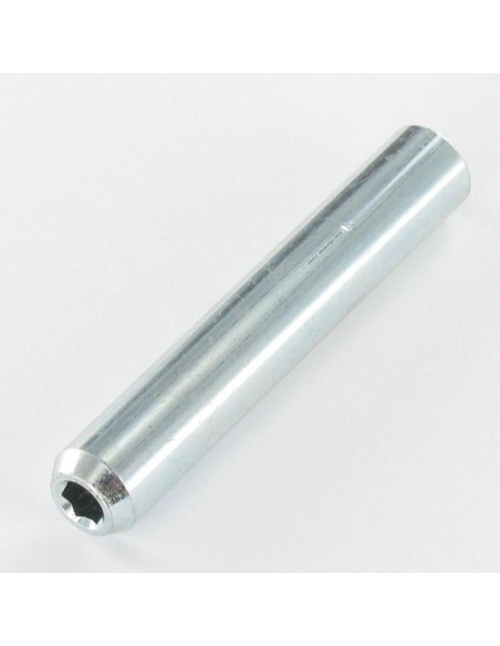 Cavilha cilíndrica roscada 9X53 roscado sobre M6X27 chave de 4 Aço zinco branco