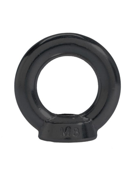 Porca con Anilha de elevação M8 Aço inoxidável A4 Preto