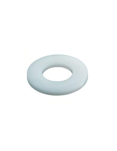 Rondela liso natural nylon 10X30X2,5 L - Parafuso Express