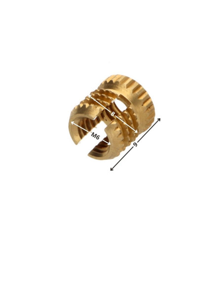 Inserto Bronze 8X9 M 6 - Parafuso Express