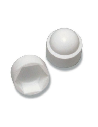 Tampa de proteção de porca ou tampa de proteção para cabeça de parafuso cabeça hexagonal M22 Polietileno branco
