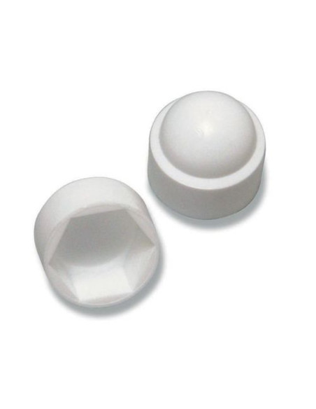Tampa de proteção de porca ou tampa de proteção para cabeça de parafuso cabeça hexagonal M22 Polietileno branco