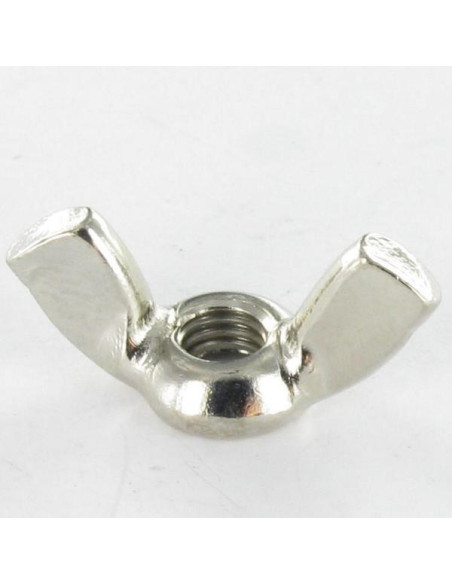 Porca borboleta Bronze niquelado M6 forma americana