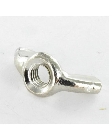 Porca borboleta Bronze niquelado M6 forma americana