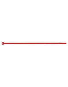 Abraçadeira de aperto em aço inoxidável Nylon veremelho 4,8X200