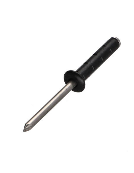 Rebite Corpo em alumínio / Haste em aço inoxidável cabeça plana 4,8X25 RAL9005 preto escuro POL