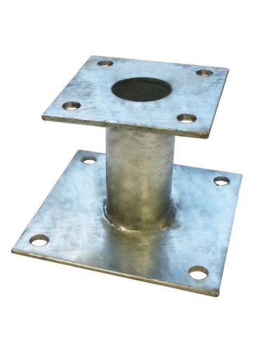Postbasis fixo 140X140 forte resistência à corrosão Aço galvanizado a quente