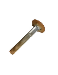 Parafuso PLANO cabeça fresada LARGO 4ERGOT10X80 Aço zinco branco RAL1011M 2