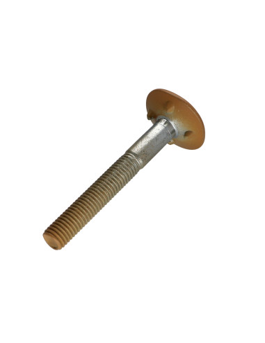 Parafuso PLANO cabeça fresada LARGO 4ERGOT10X80 Aço zinco branco RAL1011M