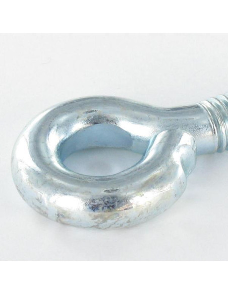 Pitão metais M4X30 diâmetro olho 6 Aço zinco branco