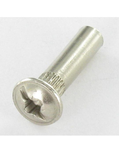 Porca rebitar Fenda Pozi M4X15 5X20 Aço niquelado