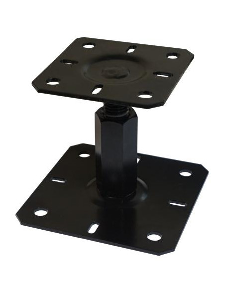 Postbasis ajuste 130X130 M20 Preto - Parafuso Express