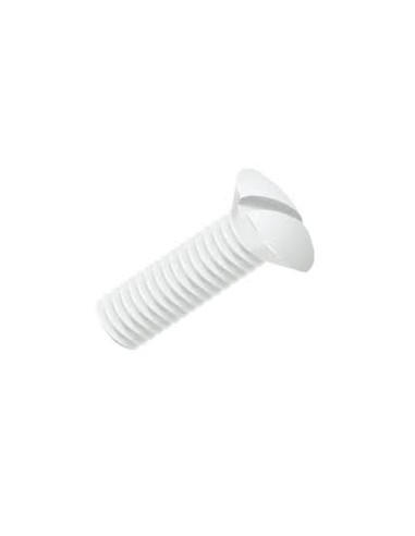 Parafuso de metais cabeça fresada de panela sulcada M8X60 natural nylon