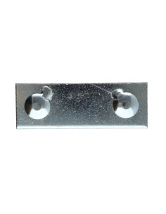 FOLHETO 90X32X5 + Parafuso cabeça redonda gola quadrada 8X25 Aço zinco branco