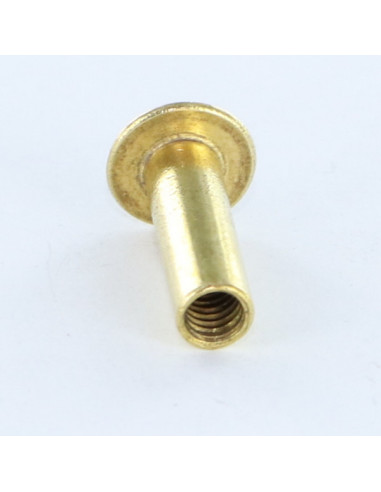 Porca rebitar cabeça panela sulcada M4X12 5X16 Bronze