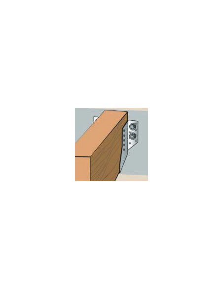 Suporte para vigas em forma de U con Asas exterior sendzimir 63X188
