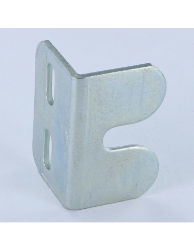 Curva ajuste 26X26X40 3 orifícios Aço zinco branco