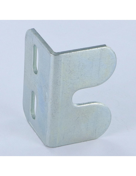 Curva ajuste 26X26X40 3 orifícios Aço zinco branco