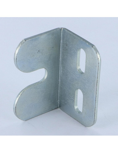 Curva ajuste 26X26X40 3 orifícios Aço zinco branco