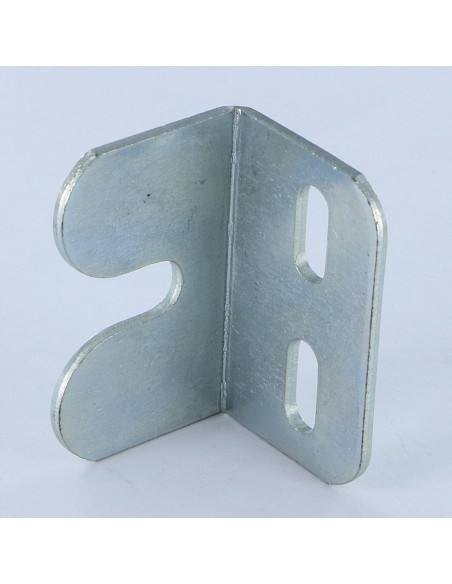 Curva ajuste 26X26X40 3 orifícios Aço zinco branco