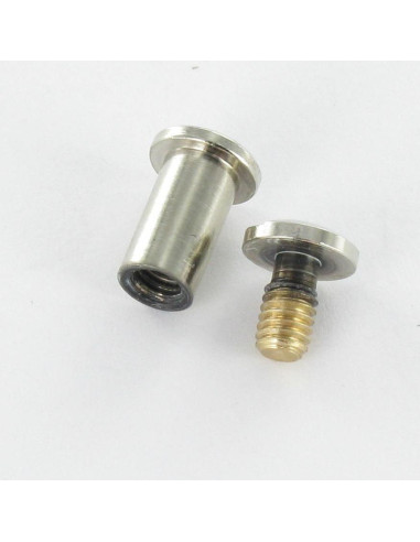 Parafuso rebitar M4 Bronze niquelado para aperto 10 con 15