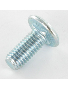 Parafuso de metais liso 8X19 DK16.5 CB 1,5 Aço zinco branco 2
