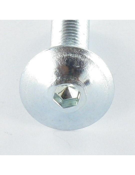 PARAFUSO cabeça de cogumelo M6X80 chave de 4 Aço zinco branco