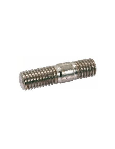 Bucha metálica M8X75 roscado sobre 12/50 Aço zinco branco AULA 5,8