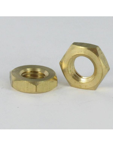 Porca hexagonal baixa hm/contraporca M3 espessura 1,5 Bronze