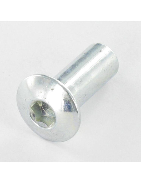 Porca rebitar cabeça panela chave de 5 M6X16,5 8X20 Aço zinco branco