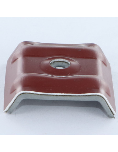 Cavalete de chapa com junta EPDM estanque 40X25 Alumínio RAL8012 castanho avermelhado
