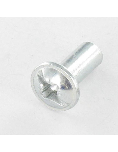 Porca rebitar Fenda Pozi M4X8 5X12 Aço zinco branco