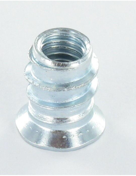 Porca chave de 6 M6 12X13 Aço zinco branco - Parafuso Express