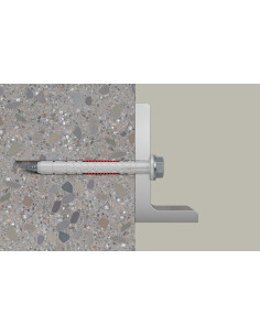 Bucha DUOXPANF cabeça hexagonal 8X80 Fischer FUS Aço zinco branco 2