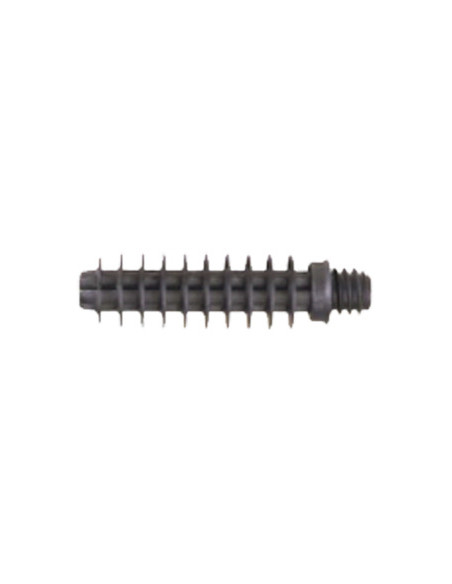 Bucha roscado para flange com gola M6X37 náilon preto