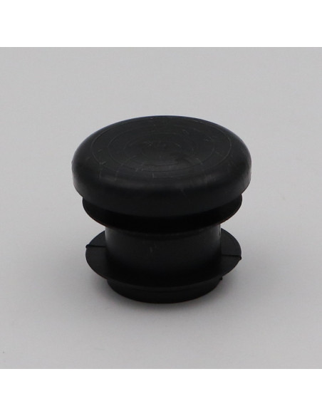 Tampão para tubo redondo diâmetro exterior 30 interior 26-28 polietileno preto